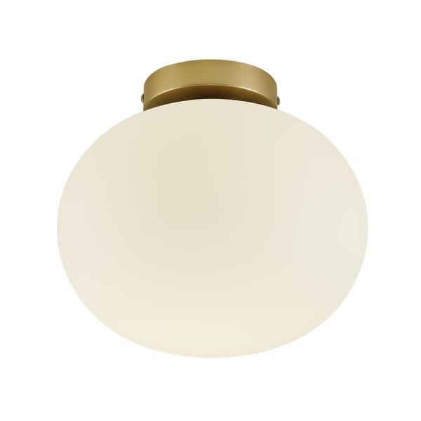 Nordlux Alton Loftlampe Opal glas og Messing