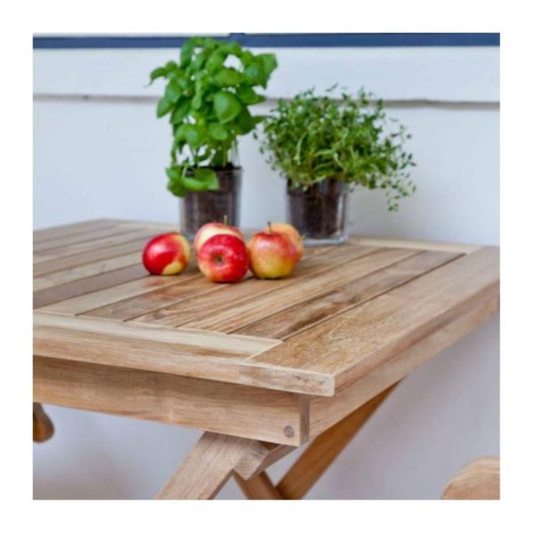 2533000-Cinas York Café Foldebord 70x70 Teak Miljøbillede 1-2