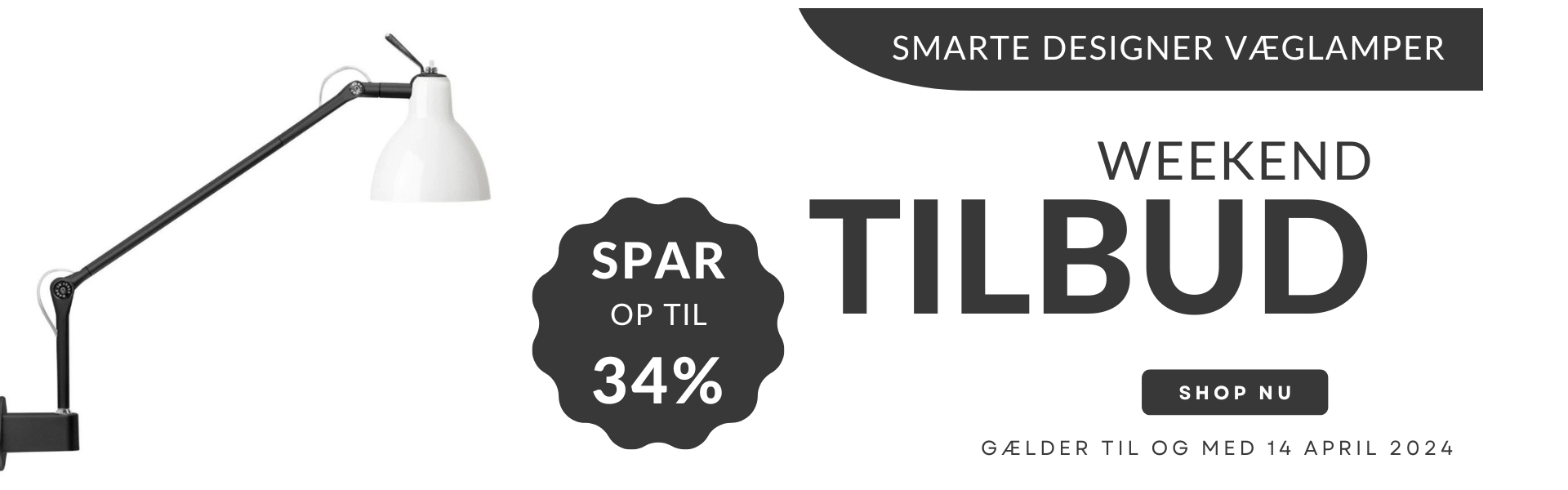 tilbud rotaliana luxy w1 væglamper spar op til 34%