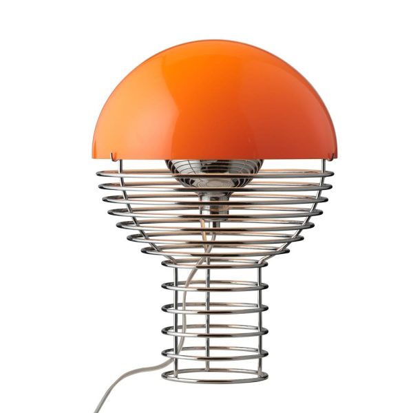 133825-Verpan Wire Bordlampe Ø30 cm Orange 1-2