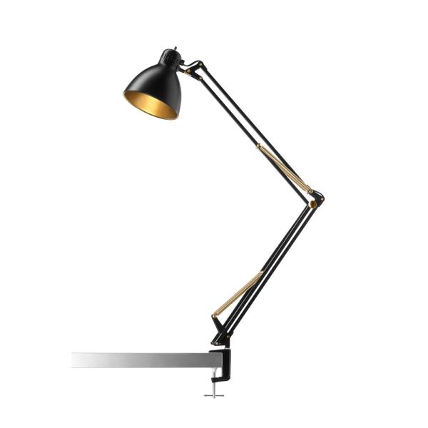 Nordic Living ARCHI T2 Lampe Sort & Gold Miljø1-5