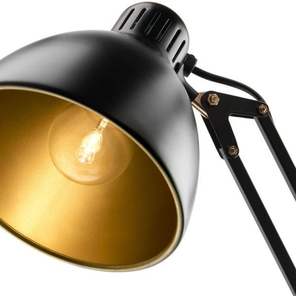 Nordic Living ARCHI T2 Lampe Sort & Gold Miljø1-5