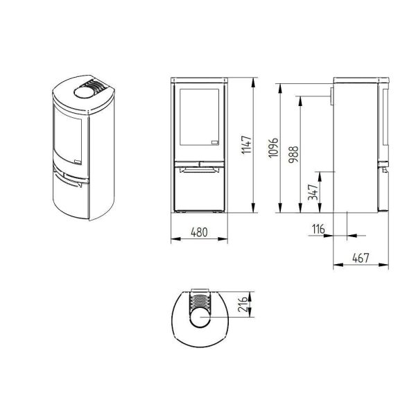 Jydepejsen Cosmo 1147 Sort Billede 1-5